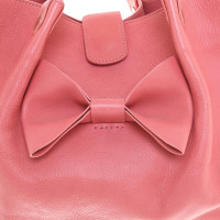 Red (V) Handtasche mit Schleifen-Applikation