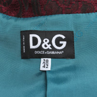 D&G Gemusterter Blazer in Bicolor