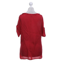 Escada Zijden blouse in rood