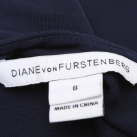 Diane Von Furstenberg Donker blauwe jurk met patroon