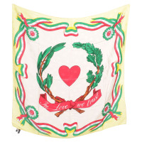 Moschino Silk scarf with heart motive