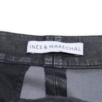 Inès & Maréchal Trousers Leather in Blue