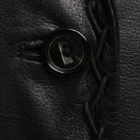René Lezard Leather jacket in black