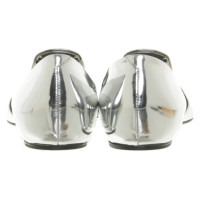 Roger Vivier Slippers/Ballerinas Leather in Silvery