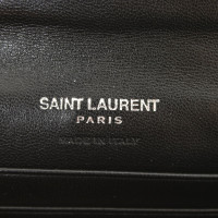 Saint Laurent Sac à main/Portefeuille en Cuir en Noir