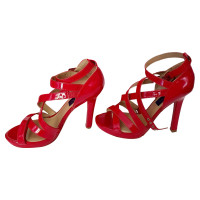 Jimmy Choo For H&M Sandals Patent leather in Red