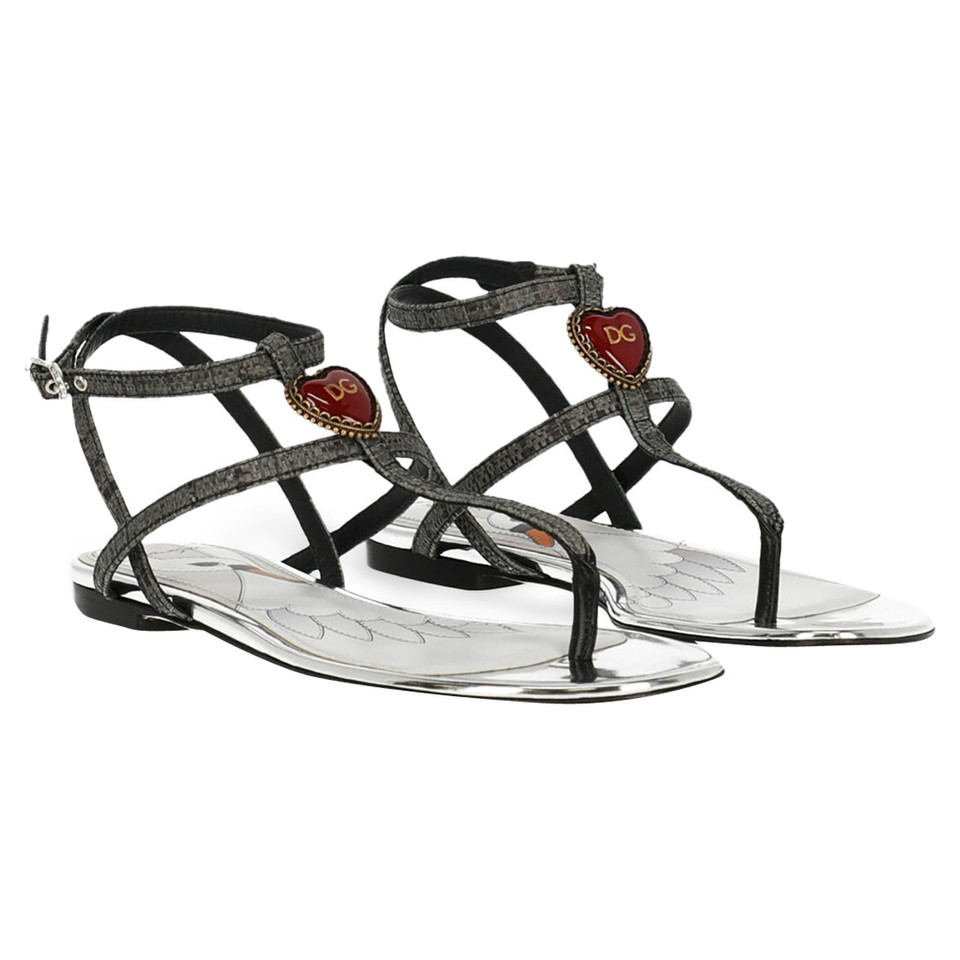 Dolce & Gabbana Sandales en Gris