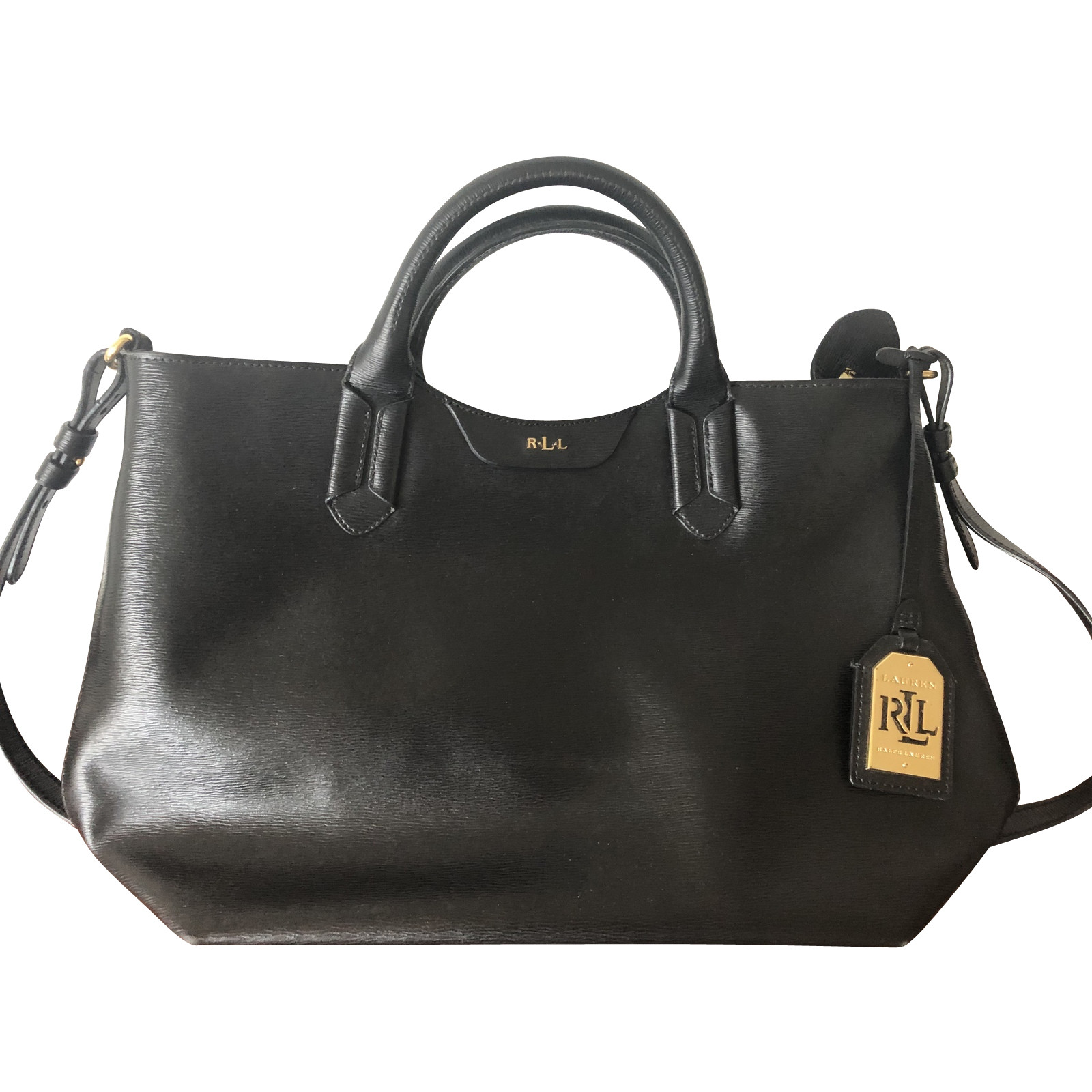 Ralph Lauren Handbag Leather in Black - Second Hand Ralph Lauren Handbag  Leather in Black buy used for 140€ (4297413)