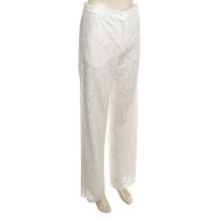 Valerie Khalfon  White lace trouser 42