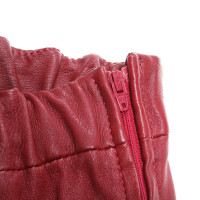 Arma Hose aus Leder in Rot