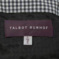 Talbot Runhof Robe en noir / blanc
