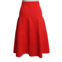 Victoria Beckham High-Waist-skirt in red