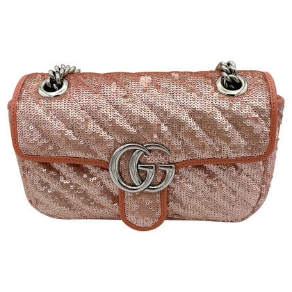 Gucci GG Marmont Flap Bag Normal in Rosa / Pink