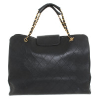 Chanel Travel bag Leather in Black