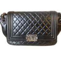 Chanel Boy Bag Leather in Black