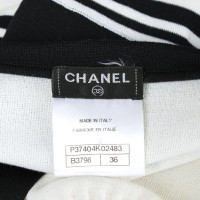 Chanel top in cream / black