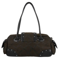 Longchamp Bruin Zwart Baguette Bag