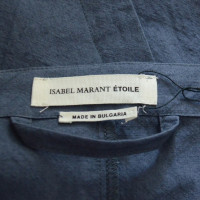 Isabel Marant Etoile abito blu con cintura Midi