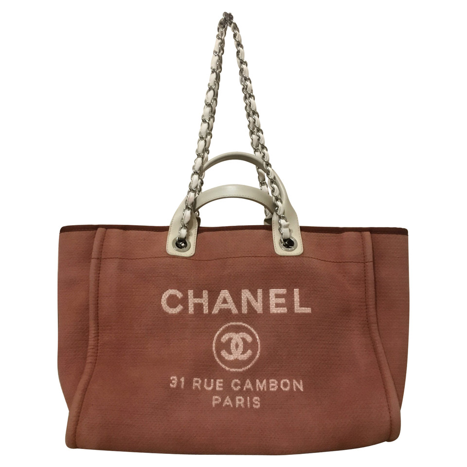 Chanel Shopper en Coton en Orange