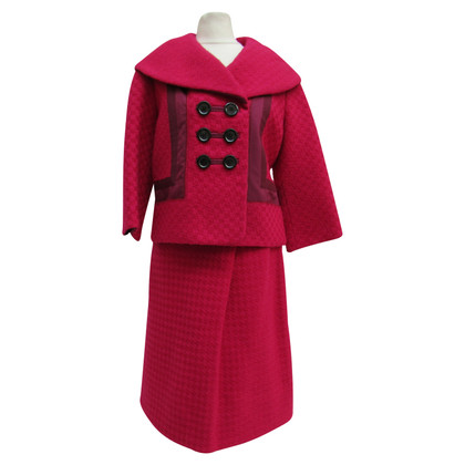 Louis Vuitton Suit Wool in Fuchsia