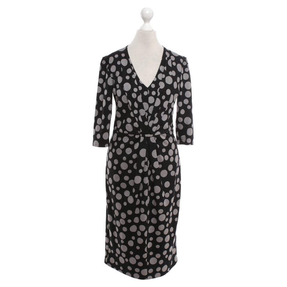 Armani Collezioni Polka Dot Dress in Black / grey