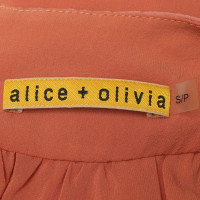 Alice + Olivia Robe avec garniture en strass