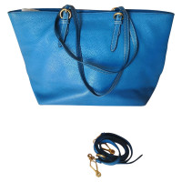 Miu Miu Shopper Leather in Turquoise