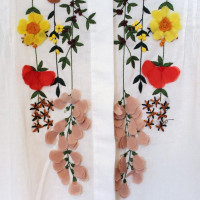 Blumarine Bluse mit floraler Stickerei