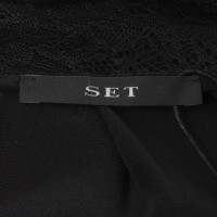 Set Top in Schwarz