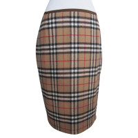 Burberry Skirt Wool in Beige