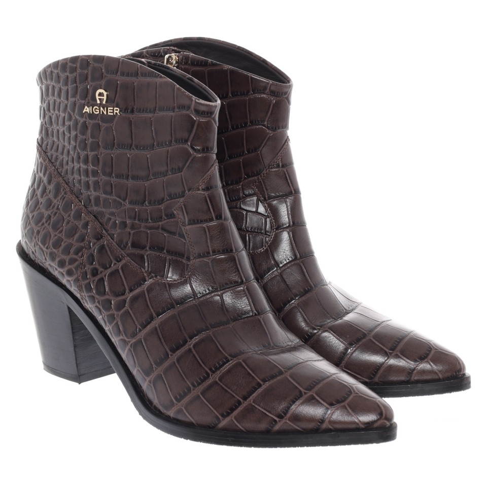 Aigner Ankle boots Leather in Taupe