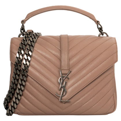 Saint Laurent Collège Leather in Nude