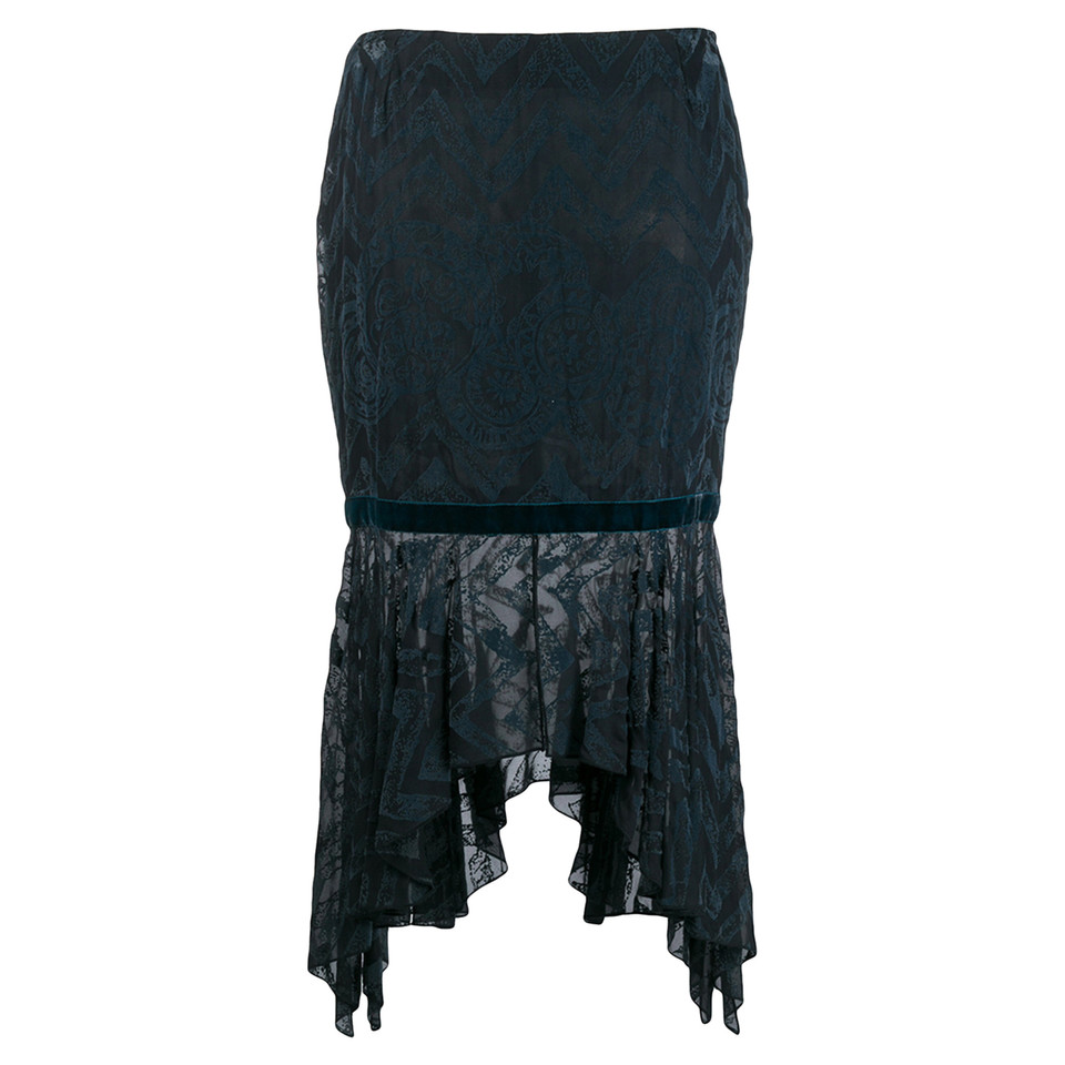 Romeo Gigli Skirt Silk in Blue