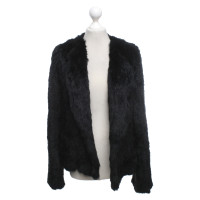 Yves Salomon Jacket/Coat Fur in Black