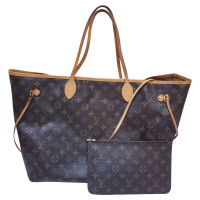 Louis Vuitton Neverfull aus Canvas in Braun