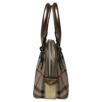 Burberry Handbag Leather in Gold