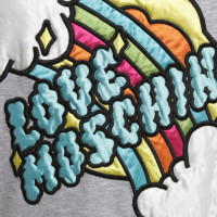Moschino Love Sweatshirt in grijs met motief