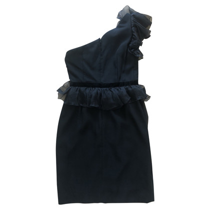 Marchesa Kleid aus Seide in Schwarz