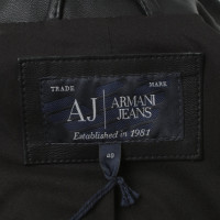 Armani Jeans Bikerjacke in Schwarz