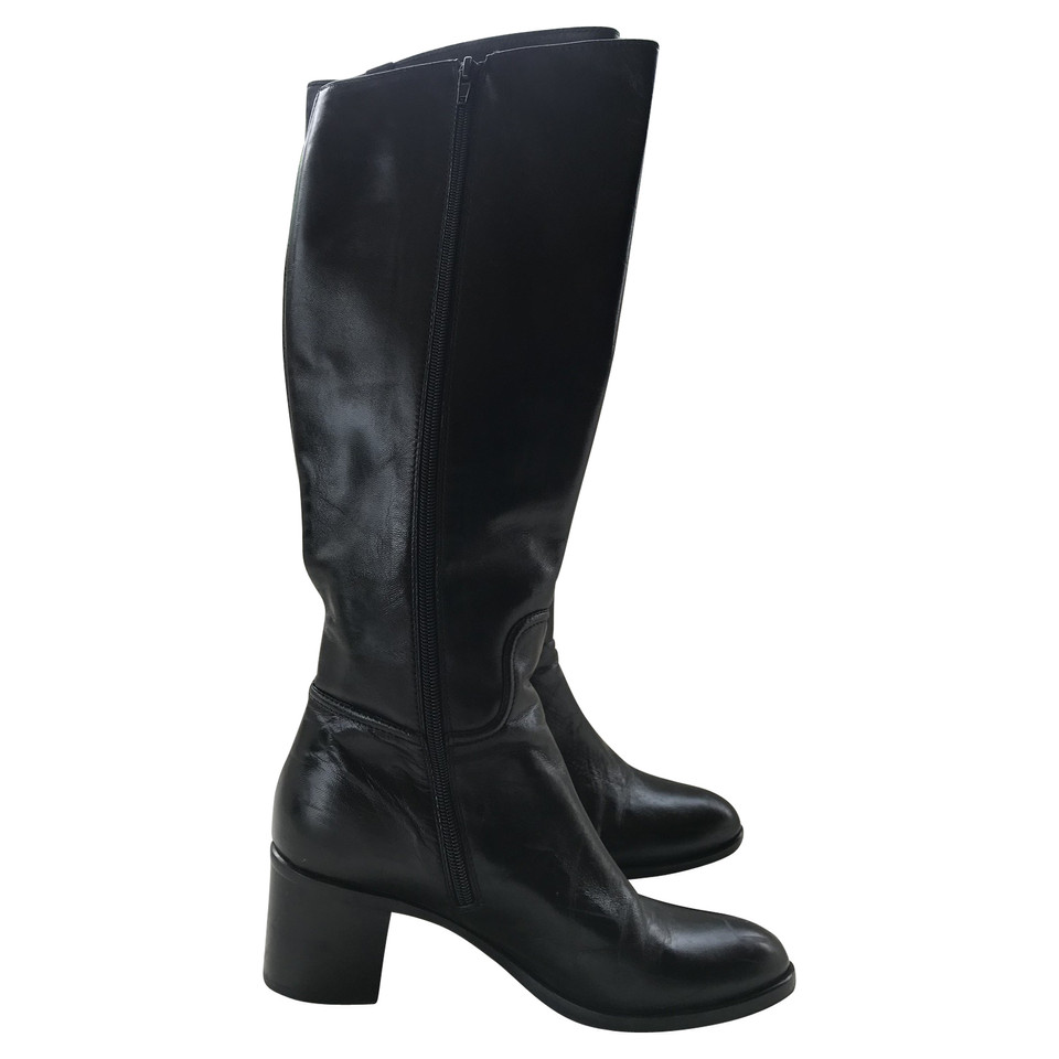 Le Pepe  Boots Leather in Black