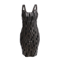 Hervé Léger Bodycon dress with metallic print