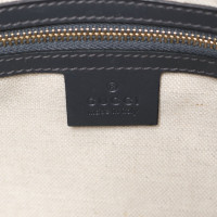 Gucci Boston Bag Leer in Blauw