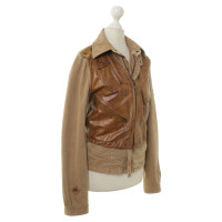 Belstaff Giacca in cotone con gilet in pelle