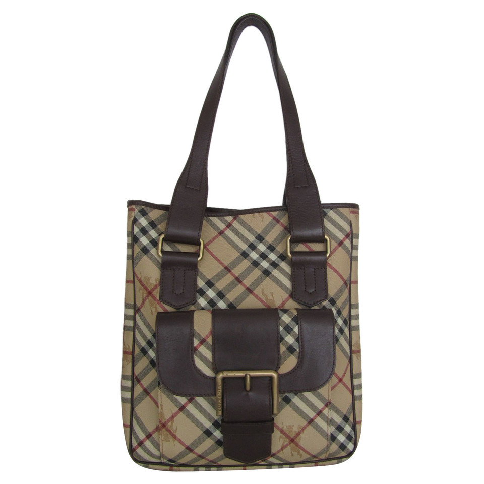 Burberry Shopper Canvas in Bruin