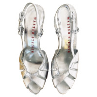 Walter Steiger Sandals Leather in Silvery