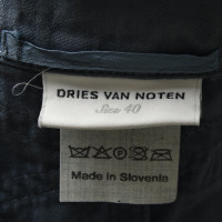 Dries Van Noten Blazer in Cotone in Blu