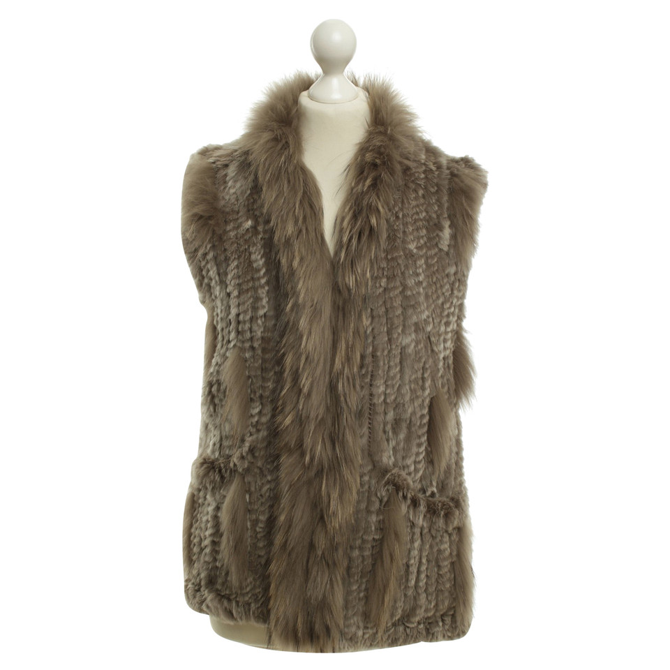 Oakwood Fur vest in light brown