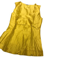 Oscar De La Renta Top Silk in Yellow