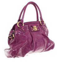 Marc Jacobs Lacquer leather handbag in purple