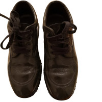 Hogan Chaussures de sport en Cuir verni en Olive